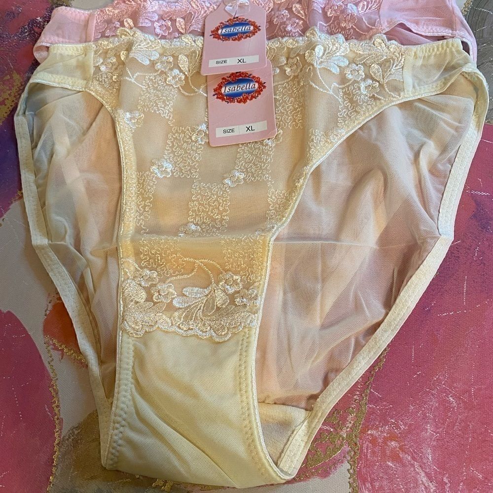 🎀Isabella Lace sexy Floral Design Panties XL